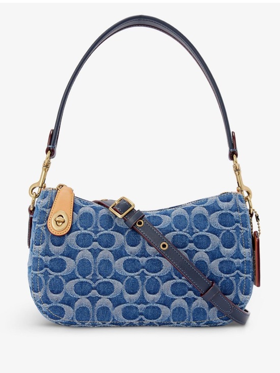 Coach Handbags - NWT Coach Swinger Shoulder Bag in Signature Denim with Gold Hardware
